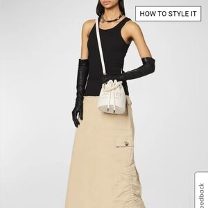 Marc Jacobs White Leather Bucket Bag